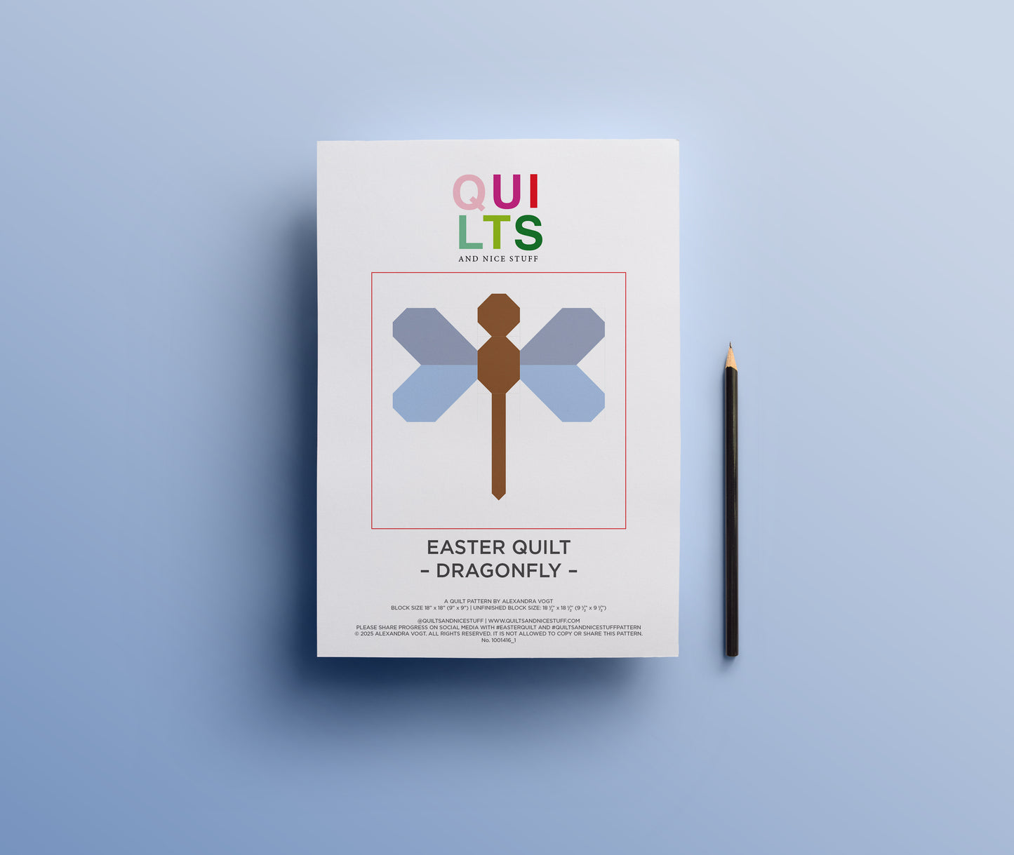 Libelle – PDF Quilt Block Anleitung