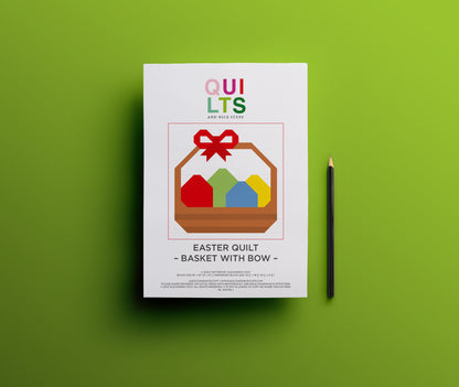 Korb mit Schleife  – PDF Quilt Block Anleitung