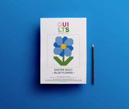 Blaue Blume – PDF Quilt Block Anleitung
