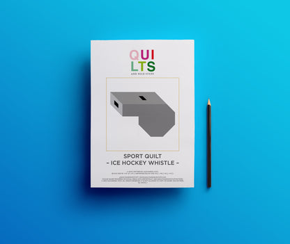 Eishockey Pfeife – PDF Quilt Block Anleitung