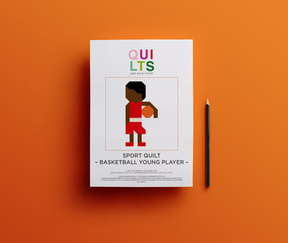 Basketball Young Player – PDF Quilt Block Pattern