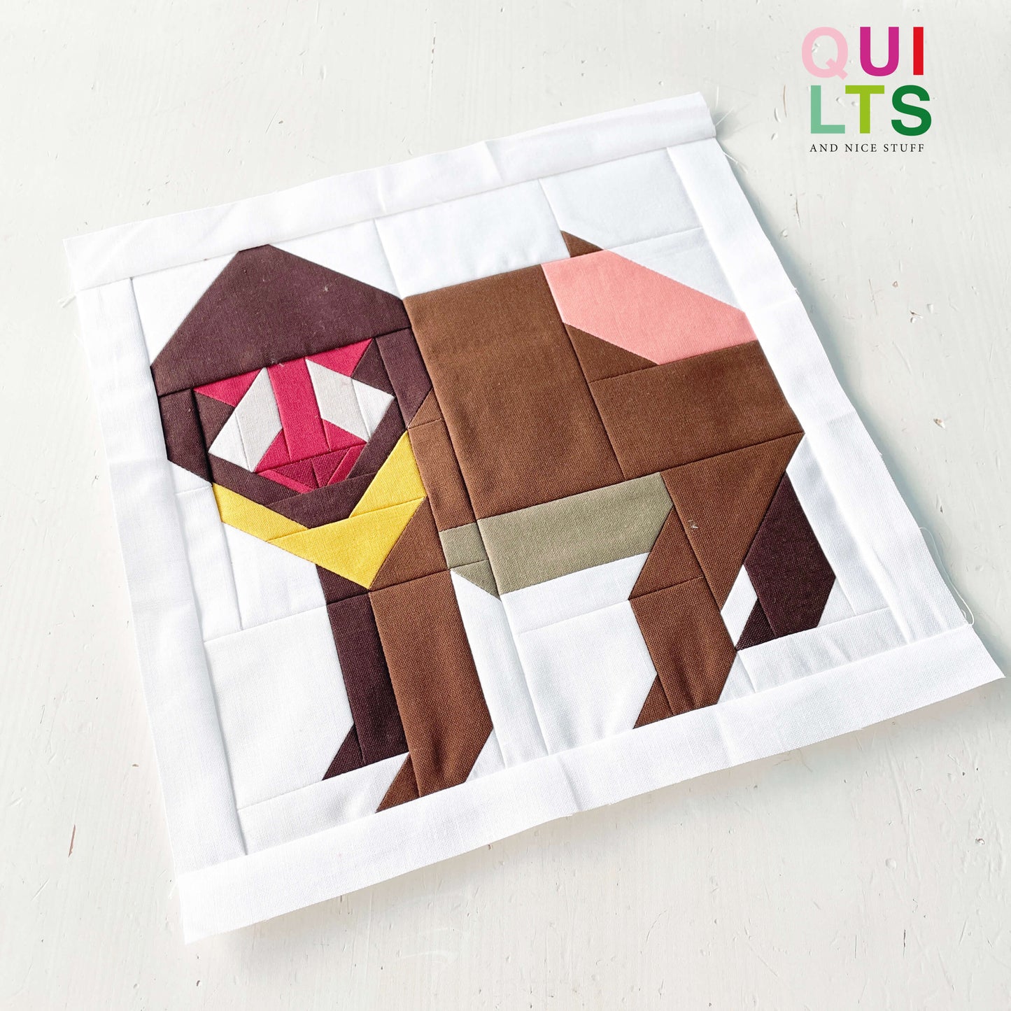Pavian – PDF Quilt Block Anleitung