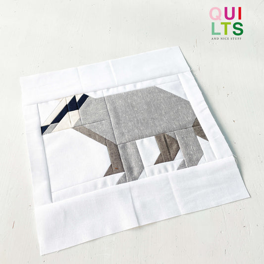 Badger – PDF Quilt Block Pattern