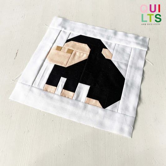 Schimpanse – PDF Quilt Block Anleitung