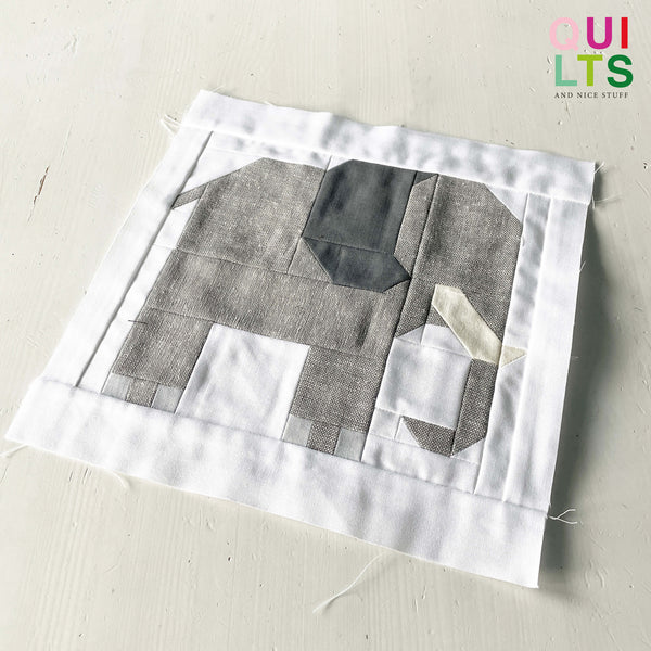 Elefant – PDF Quilt Block Anleitung