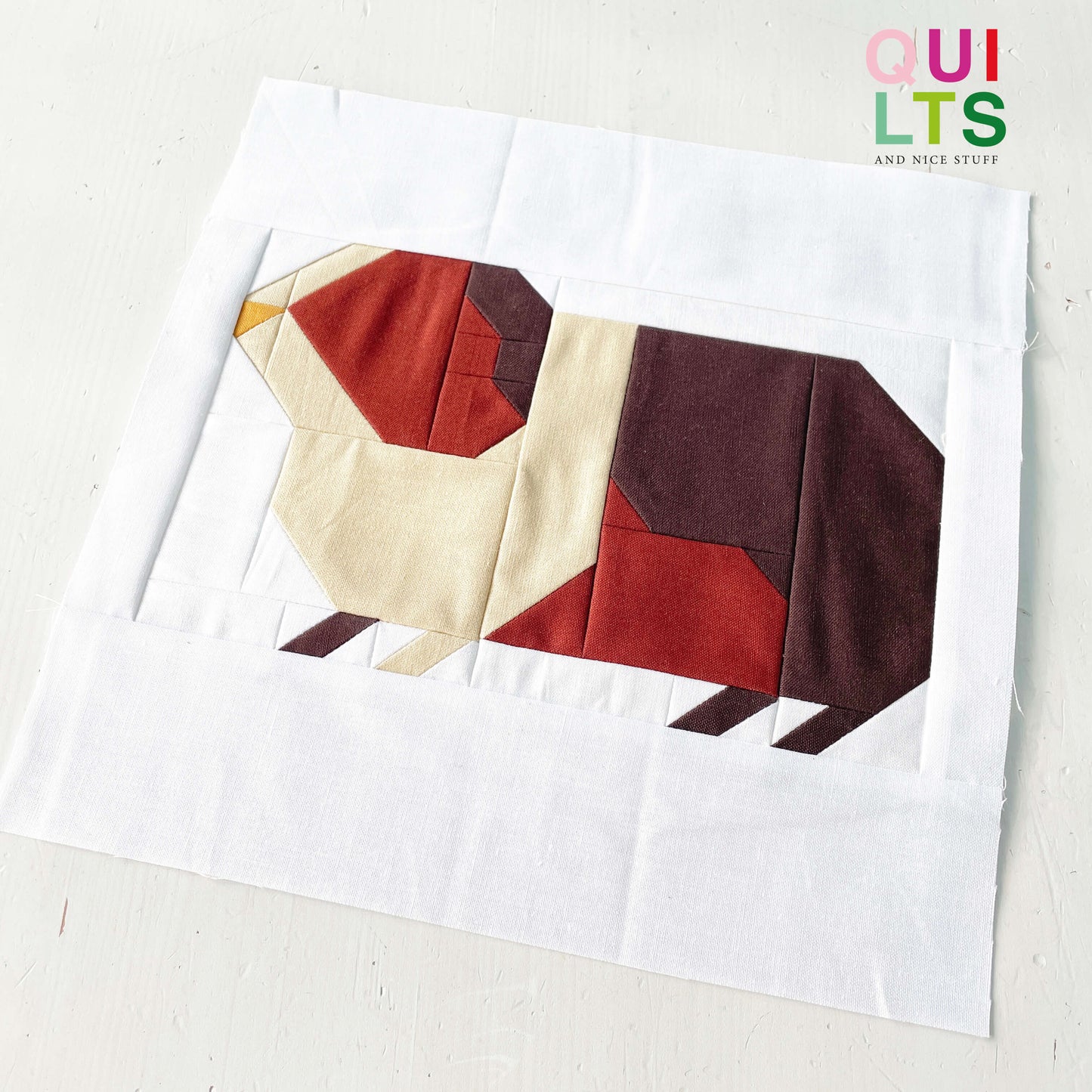 Meerschweinchen – PDF Quilt Block Anleitung