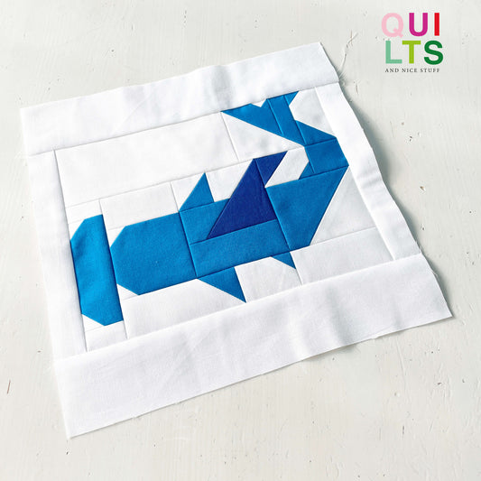 Hammerhead Shark – PDF Quilt Block Pattern