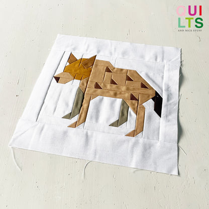 Hyäne – PDF Quilt Block Anleitung