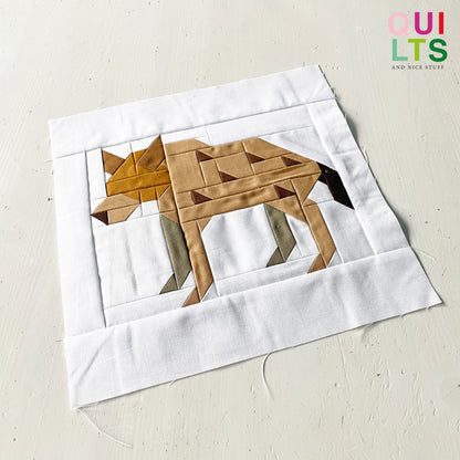 Hyäne – PDF Quilt Block Anleitung