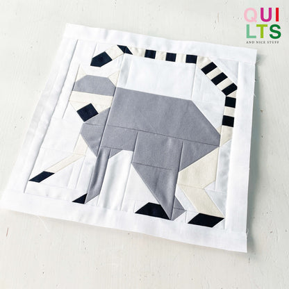 Lemur – PDF Quilt Block Anleitung