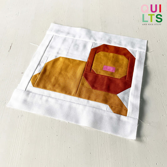 Löwe – PDF Quilt Block Anleitung