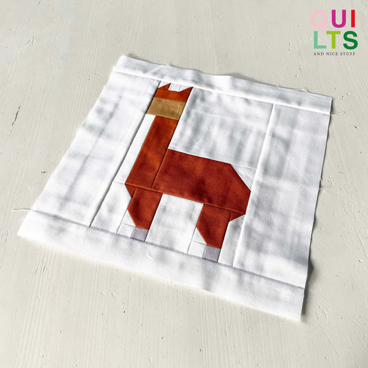 Lama – PDF Quilt Block Anleitung