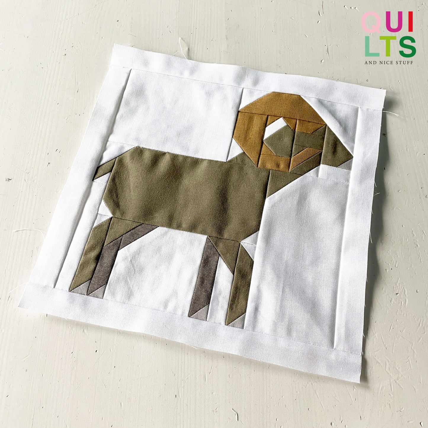 Widder – PDF Quilt Block Anleitung