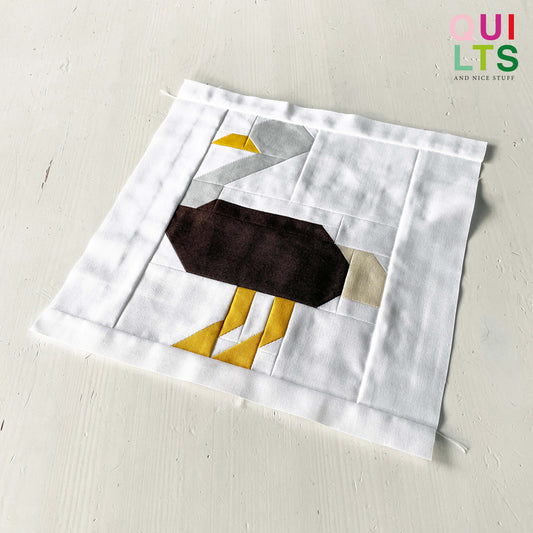 Vogelstrauß – PDF Quilt Block Anleitung