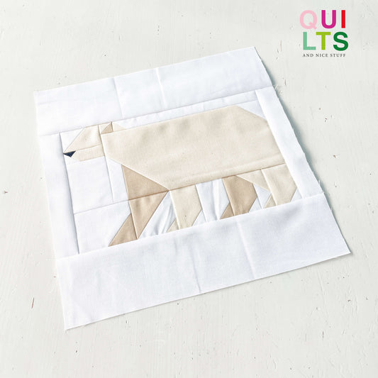 Polar Bear – PDF Quilt Block Pattern