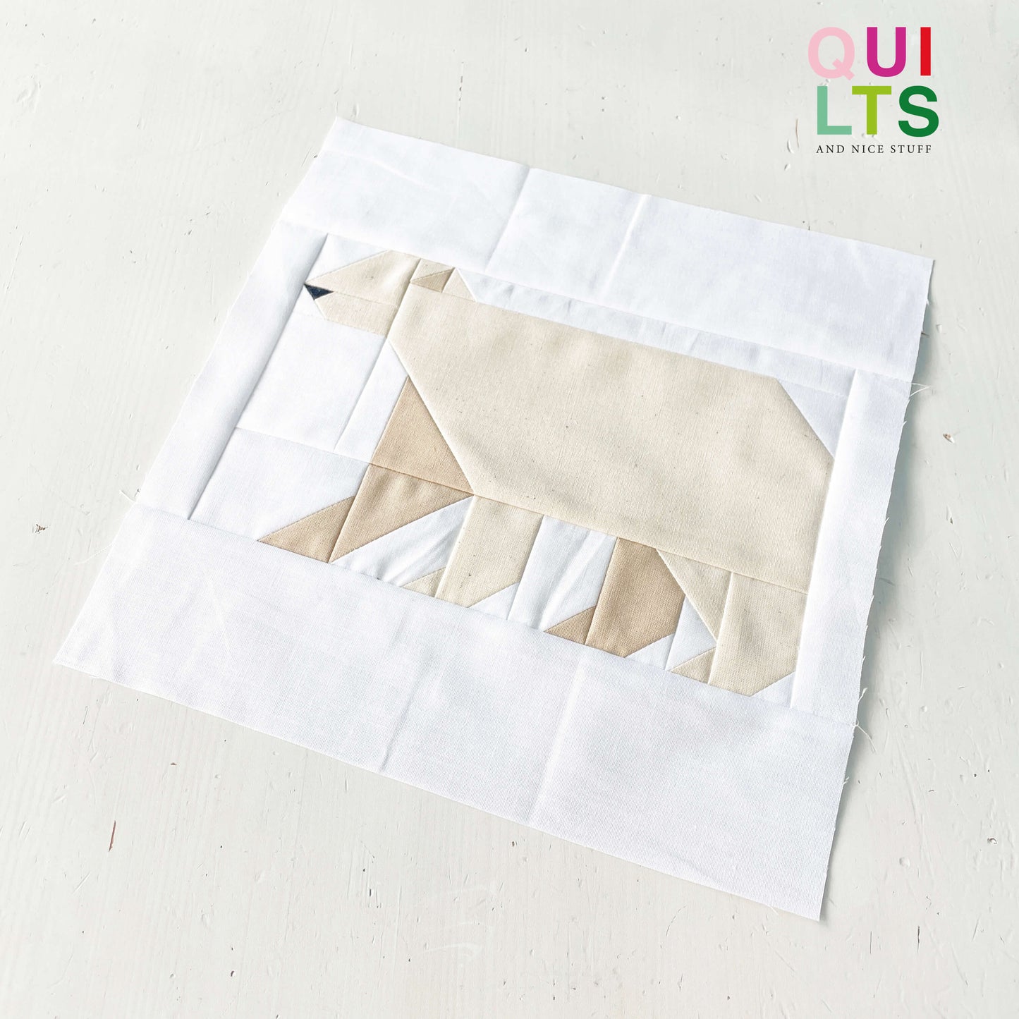 Eisbär – PDF Quilt Block Anleitung