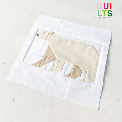 Eisbär – PDF Quilt Block Anleitung
