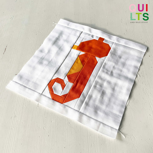 Seepferdchen – PDF Quilt Block Anleitung
