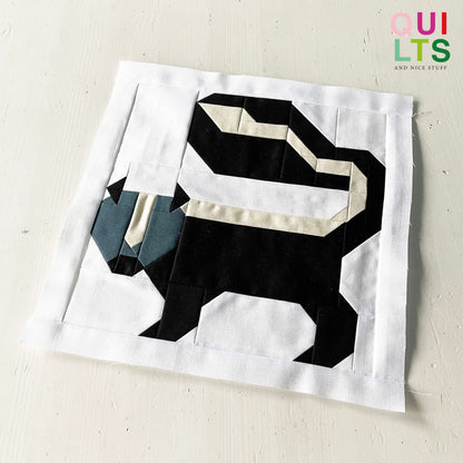 Stinktier – PDF Quilt Block Anleitung