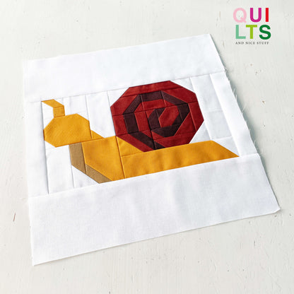 Schnecke – PDF Quilt Block Anleitung