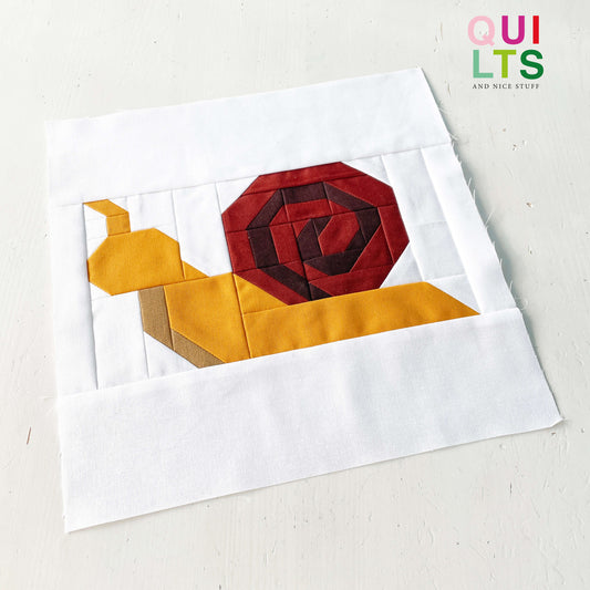 Snail – PDF Quilt Block Pattern