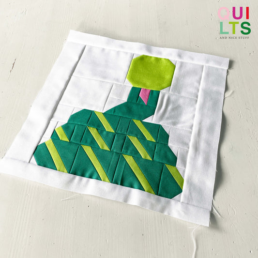 Schlange – PDF Quilt Block Anleitung