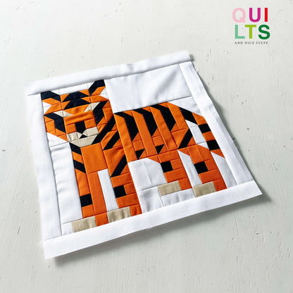 Tiger – PDF Quilt Block Pattern