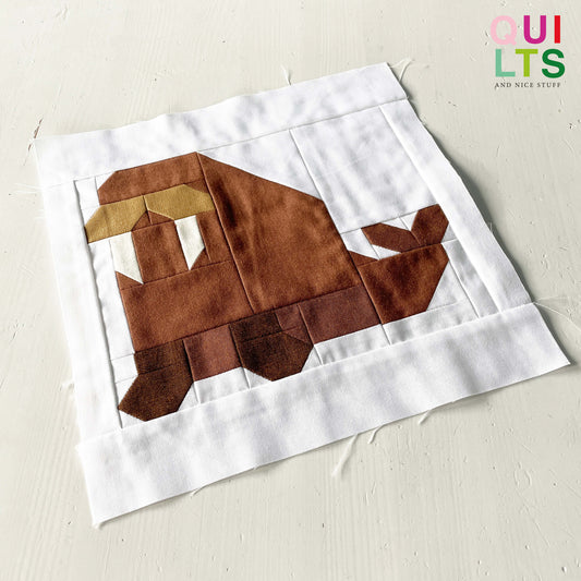 Walross – PDF Quilt Block Anleitung