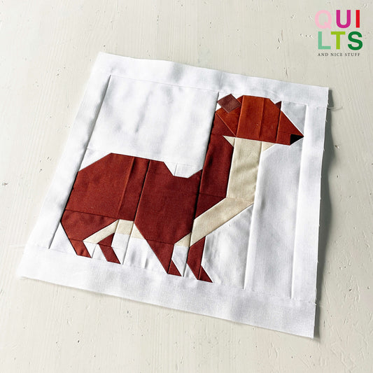 Wiesel – PDF Quilt Block Anleitung