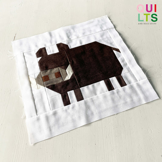 Wildschwein – PDF Quilt Block Anleitung