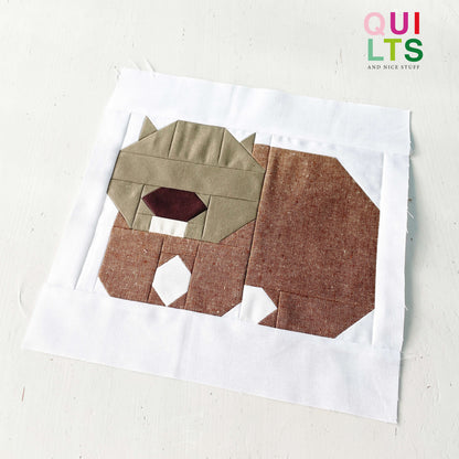 Wombat – PDF Quilt Block Anleitung