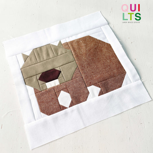 Wombat – PDF Quilt Block Pattern