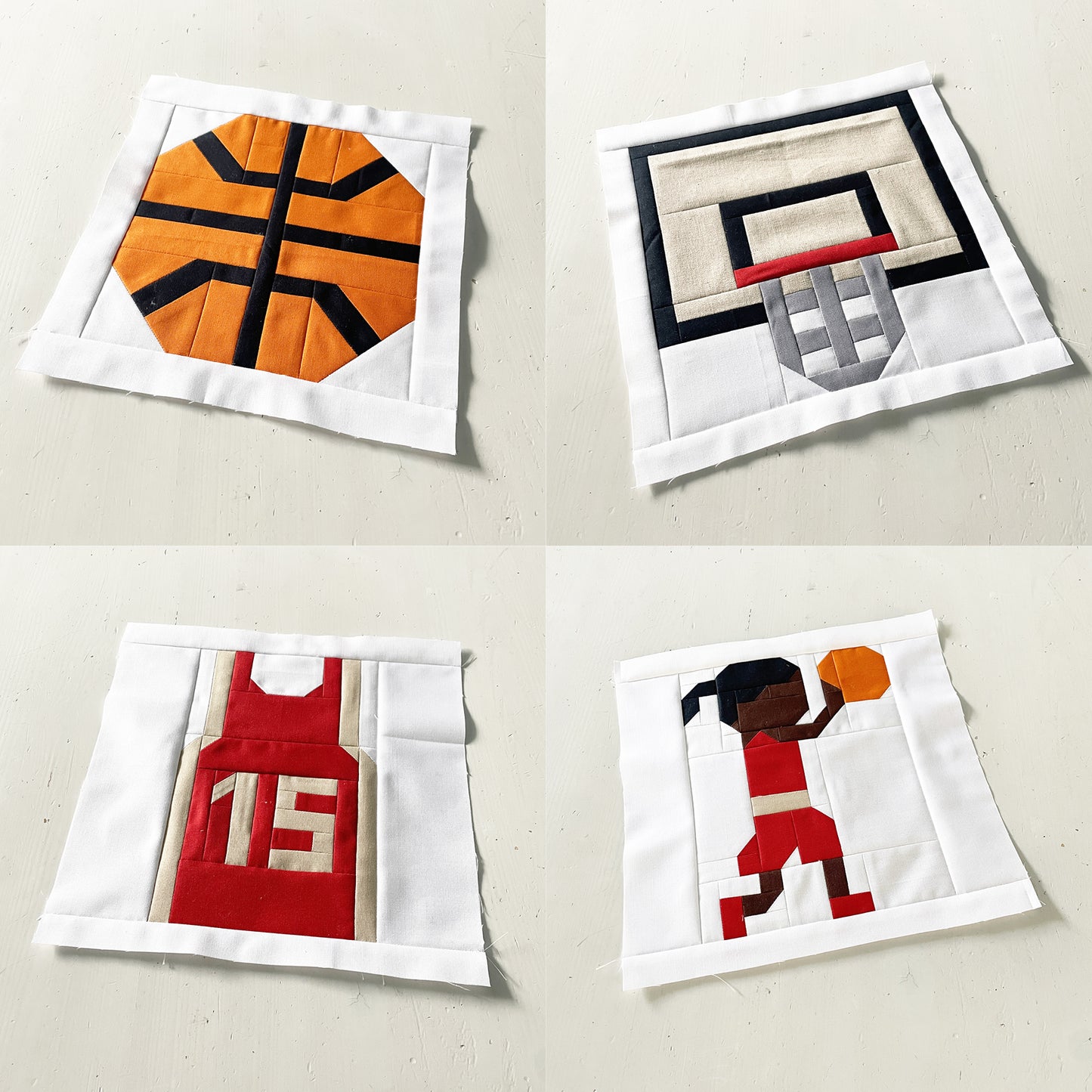 22 Basketball Block Bundle – PDF Pattern – Sport Quilt