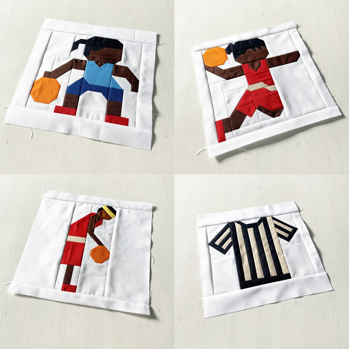 22 Basketball Block Bundle – PDF Pattern – Sport Quilt