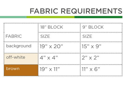 Rabbit from behind – PDF Quilt Block Pattern