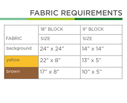 Forsythie – PDF Quilt Block Anleitung