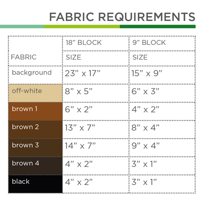 Wasserbüffel – PDF Quilt Block Anleitung
