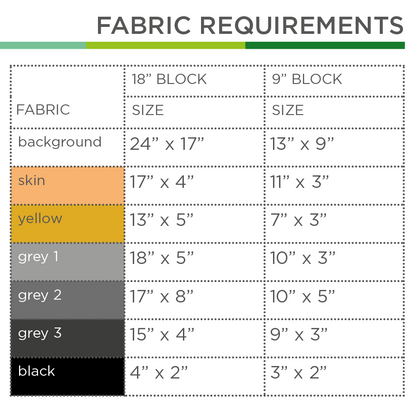 Knight with helmet – PDF Quilt Block Pattern