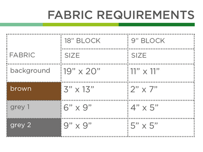 Single sided Axe – PDF Quilt Block Pattern
