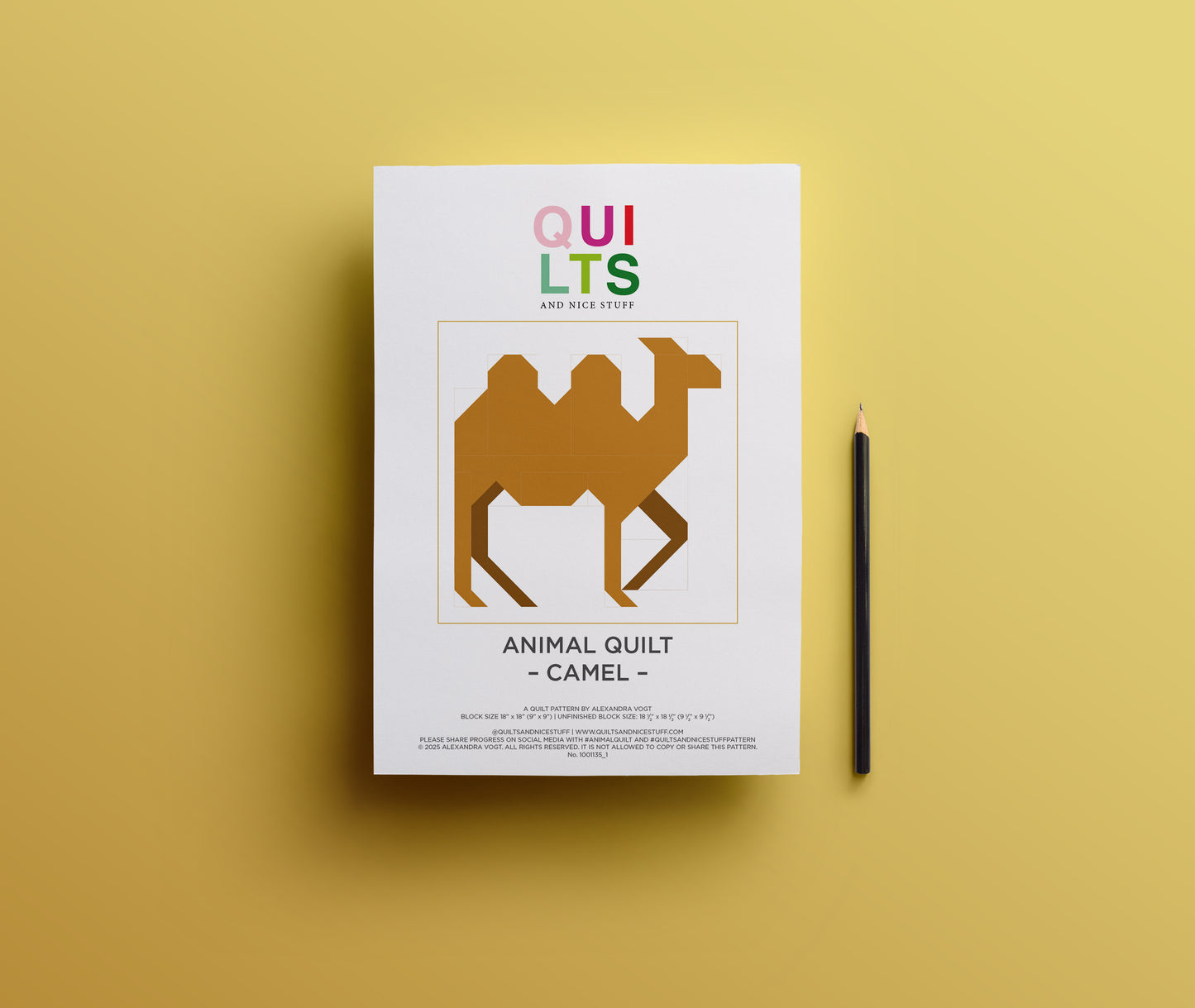 Kamel – PDF Quilt Block Anleitung