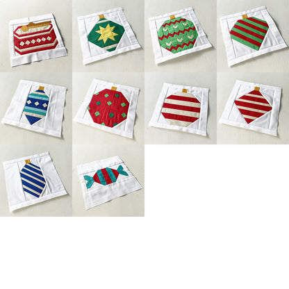 PDF Anleitungspaket – 25 Weihnachtsquilt Blöcke, individuelle Blockauswahl