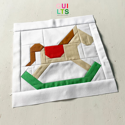 Schaukelpferd – PDF Quilt Block Anleitung
