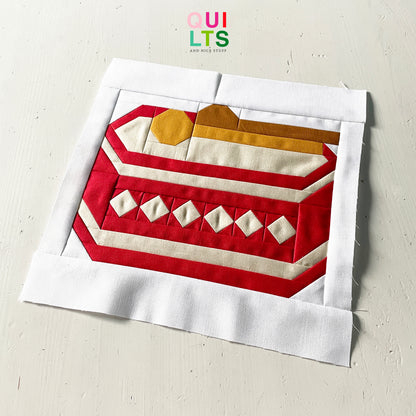 Spielzeugtrommel – PDF Quilt Block Anleitung