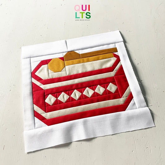 Spielzeugtrommel – PDF Quilt Block Anleitung