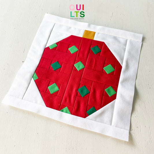 Weihnachtsbaumkugel 6 – PDF Quilt Block Anleitung