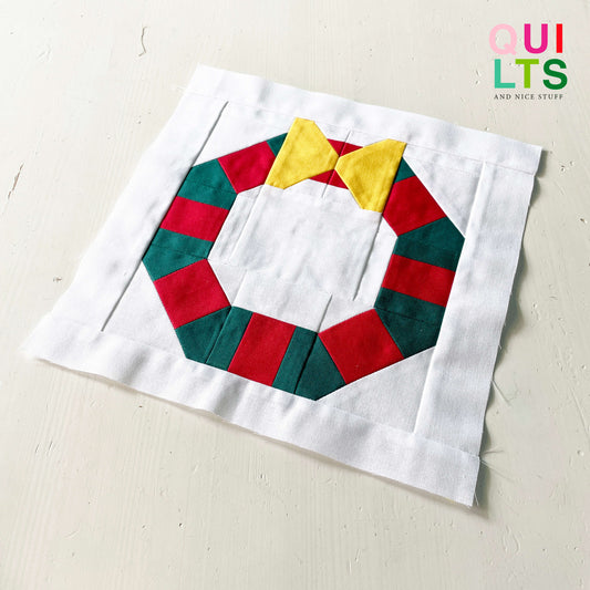 Adventskranz – PDF Quilt Block Anleitung