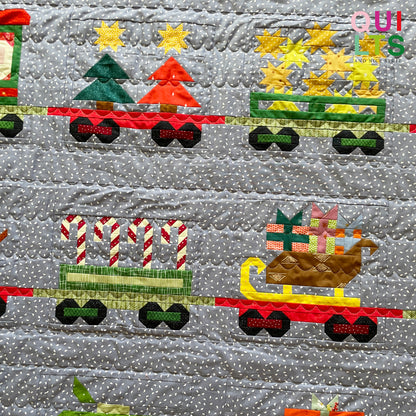 Sledge with Gift Wagon – PDF Quilt Block Pattern