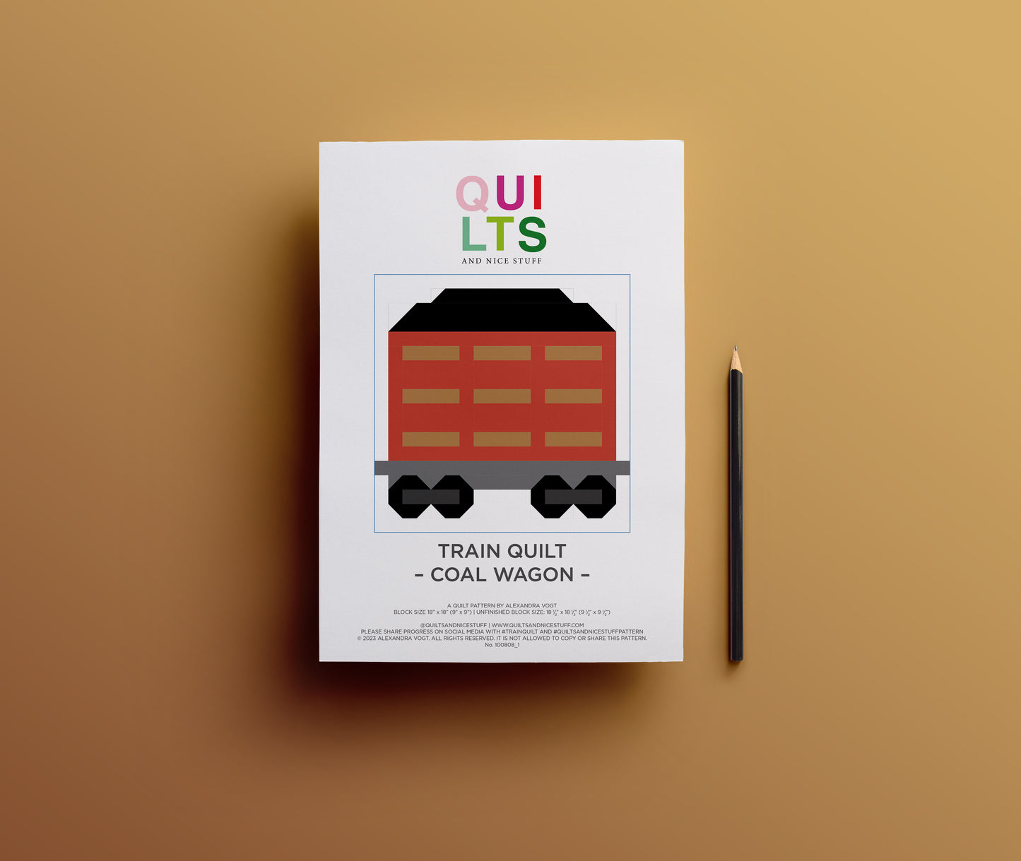 Kohlewaggon – PDF Quilt Block Anleitung