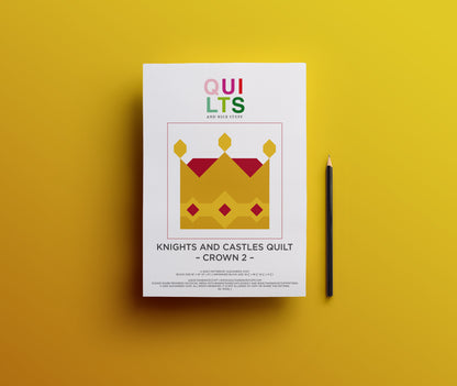 Crown 2 – PDF Quilt Block Pattern