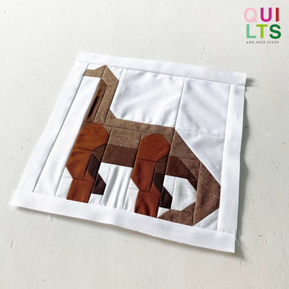 Brachiosaurus – PDF Quilt Block Anleitung